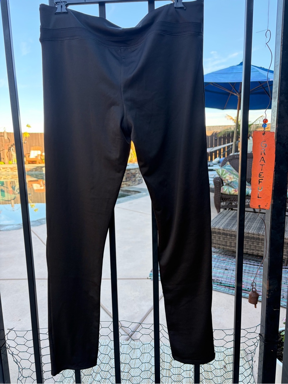 Black Womens Active Stretch Pants